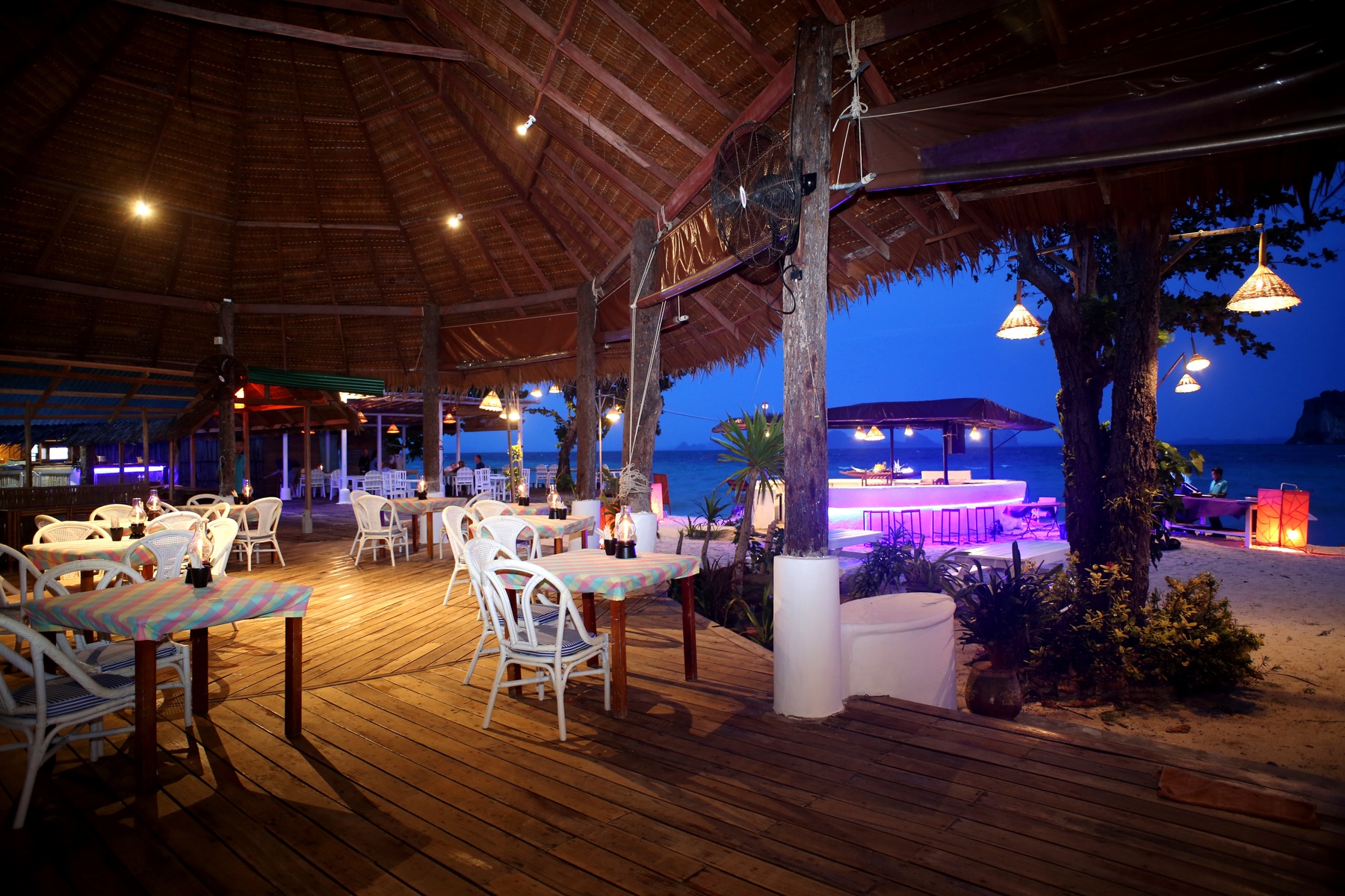 The beach restaurant